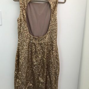 Ralph Lauren gold sequin dress